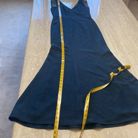 NWOT Badgley Mischka beautiful Navy w/silver sparkles,no loose stones, - Picture 8 of 13